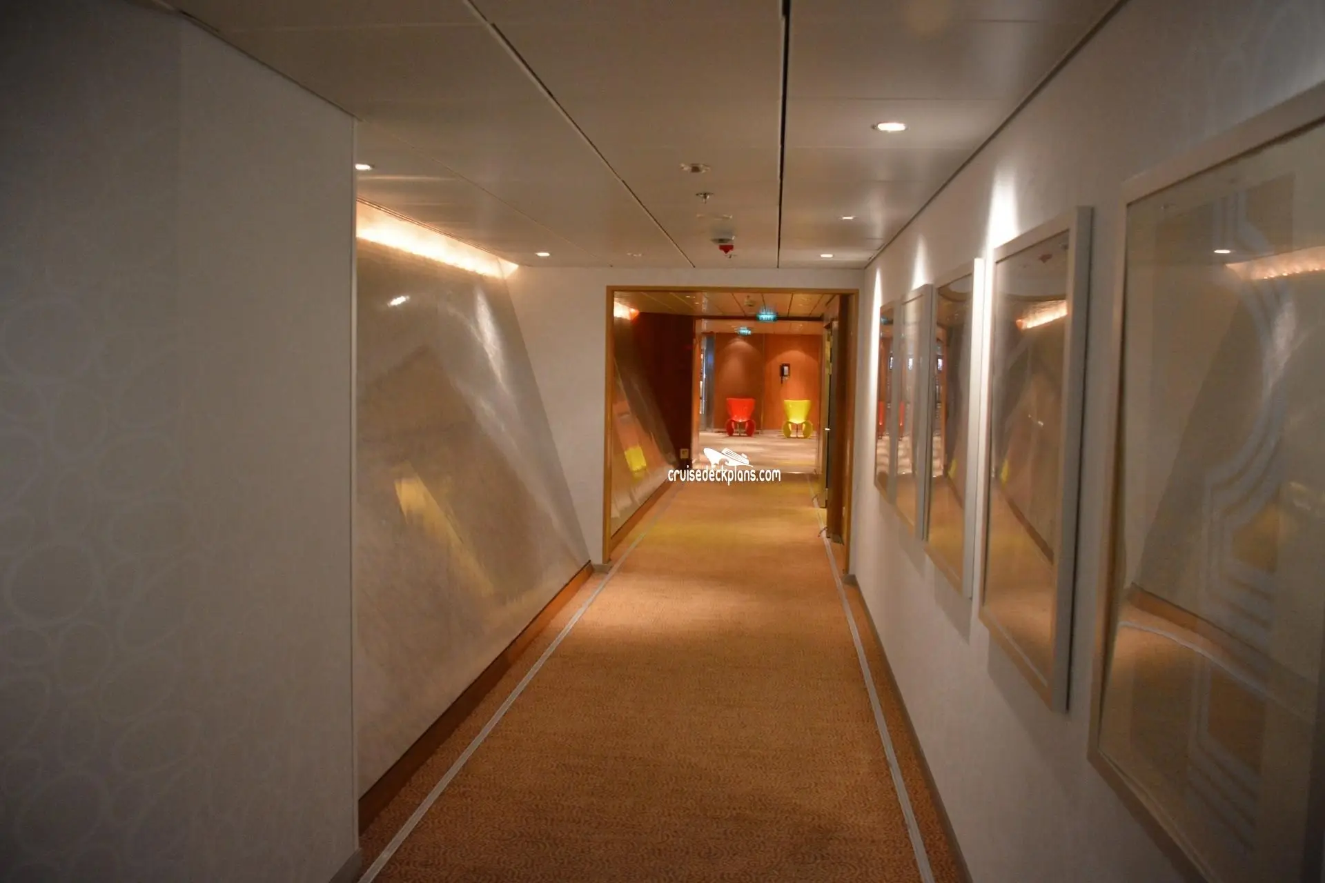 Hallway leading out of the Conference Center